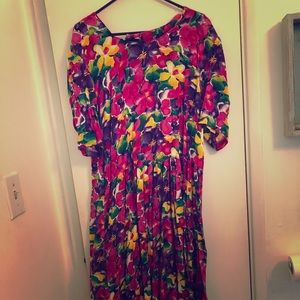 Floral print dress